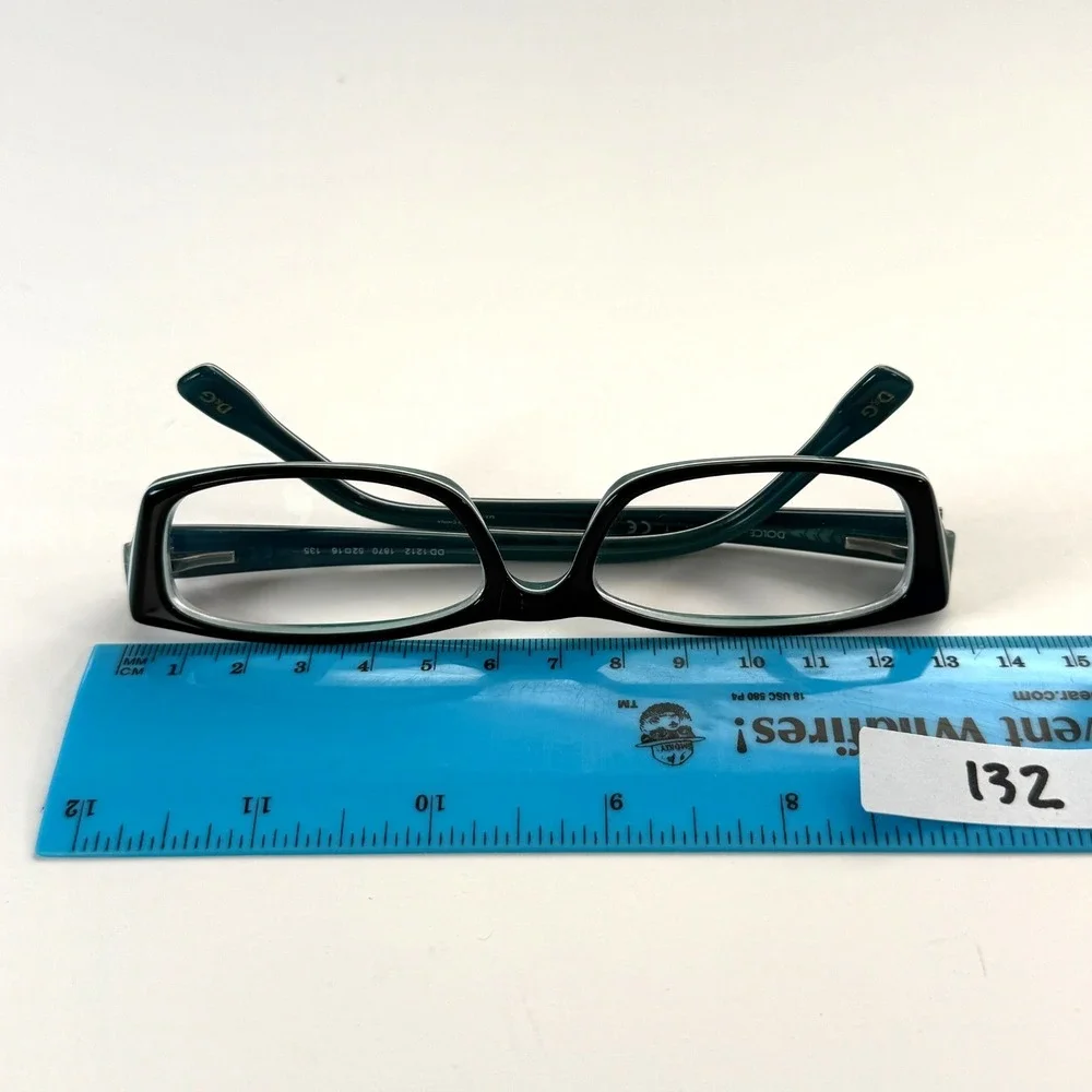 Dolce &‎ Gabbana DD 1212 1870 Eyeglasses Frame Only Womens 52-16-135 Black/Green